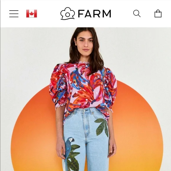 Farm Rio brand blouse - Picture 8 of 10